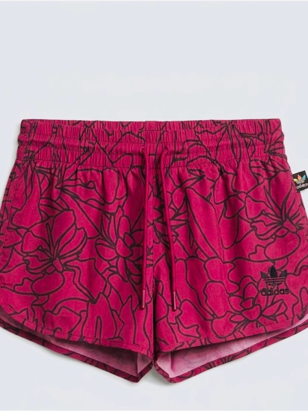 Adidas x Pharrell Williams "Dear Baes" Artist Floral Running Shorts - Magenta